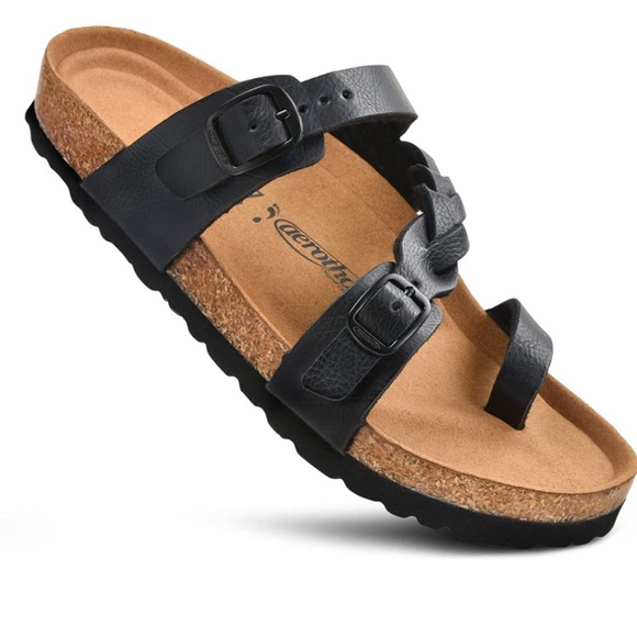 Aerthotic Shoes - Aerothoitc Woman’s Arch Support Casual Strappy Slide Sandal